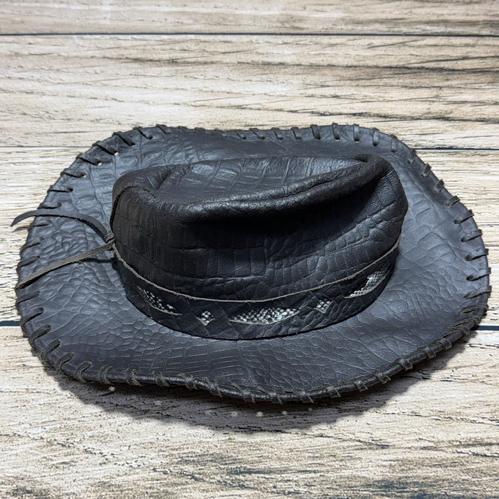 Henschel Hat Co Australian Outback Safari Hat Large Leather Western HHI USA